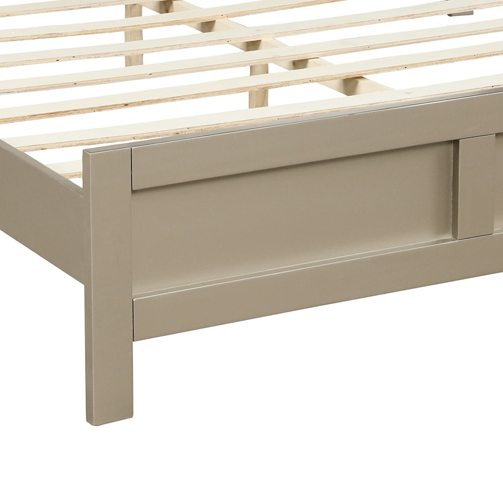 Queen Platform Beds, Bed Frame for Bedroom, Guest Room, Silver