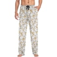 thumbnail image 3 of GZHJMY Men's Leopard Bananas and Pineapples Sleep Pajama Pant, Soft and Comfortable Lounge Sleep Bottoms with Pockets, Men's Sleepwear with Custom Print, X-Large, 3 of 7