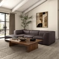 thumbnail image 6 of Moe's Home Collection Form Corner Chair Espersso Brown Leather, 6 of 7
