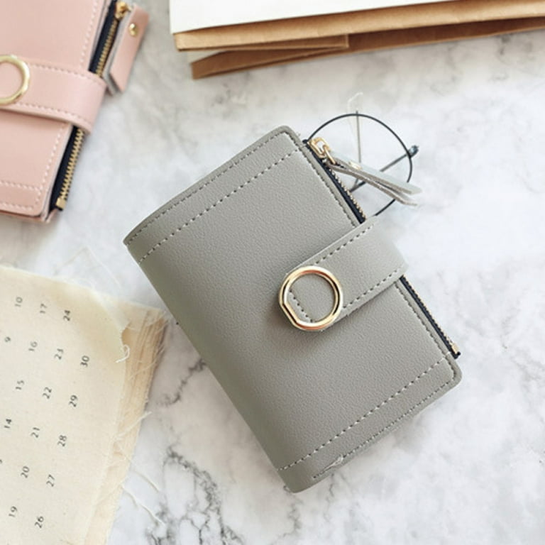 Openuye Women Lady Student Wallets Purse Small Zipper Buckle For