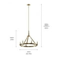 thumbnail image 6 of 52420BNB Kichler Lighting Emmala - 6 Light Medium Chandelier In Art Deco Style-24 Inches Tall and 26.75 Inches Wide     -Traditional Installation, 6 of 8