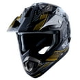 thumbnail image 2 of 1STORM MOTORCYCLE BIKE FULL FACE HELMET HGXP14B BOOSTER SKULL YELLOW, 2 of 5