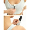 thumbnail image 3 of Womens Front Zip High Impact Sports Bra, Full Adjustable Straps Buttery Soft Workout Marathon Tops, 3 of 7