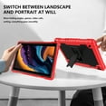 thumbnail image 2 of SOATUTO for YQSAVIOR Tab CP10 10.1" Coopers Tab CP10 / Hottablet hot CP10 Heavy Duty Case with Tempered Glass Screen Protector Built in Shoulder Strap Kickstand Hybrid Armor - Red+Black/2 Pcs, 2 of 6