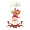 thumbnail image 2 of Zues Christmas Sticker No Residue Self-adhesive PVC Water Resistant Colorfast Cartoon Santa Claus Elk Snowman Wall Sticker for Home, 2 of 7