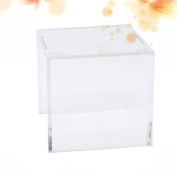 LOLIPPYY 1Pc Transparent Acrylic Baseball Display Stand Softball Case Storage Box with Stable Cradle