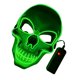 thumbnail image 2 of Escudo facial Halloween LED Luminoso Protector facial completo Horror Esqueleto Cabeza Cosplay Fiesta Prop, Verde fluorescente Sweethay HA007257-01, 2 of 6