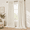 Natural-42"W x 102"L (Pack of 2), variant on Beige Linen Curta45 Inch Length For Bedroom 2 Panels Tab Rod Pocket Primitive Burlap Canvas Look Lightweight Gourmet Non See Throu
