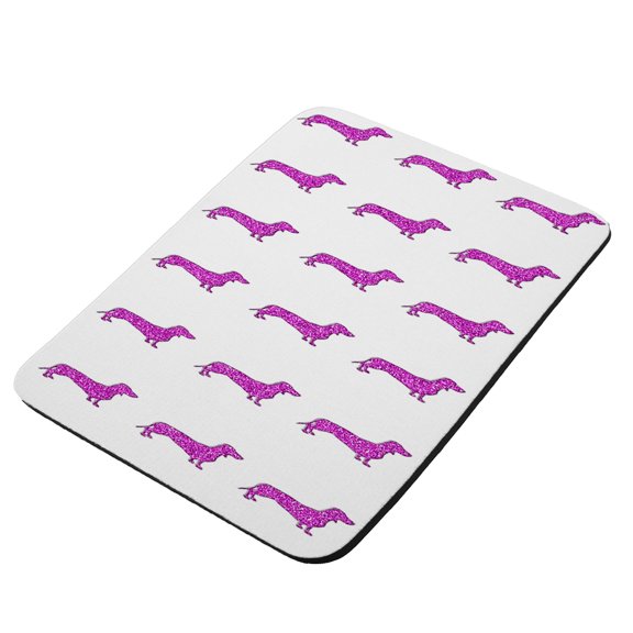 Dachshund Dogs Pink - KuzmarK Mousepad / Hot Pad / Trivet