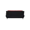 thumbnail image 5 of Kingway Furniture Puma Faux Leather Living Room Sofa - Black/Red, 5 of 7