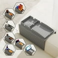 thumbnail image 2 of Sofá de silicona portavasos sofá reposabrazos bandeja antideslizante para almacenamiento remoto de aperitivos, 2 of 7