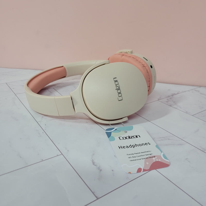 Coolzon Headphones, Bluetooth Headphones with Noise Isolation, Foldable & Comfortable for Music, Gaming & Calls