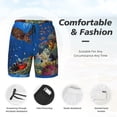 thumbnail image 3 of Fuzoiu Colorful Coral Reef Print Men's Swim Shorts,Quick-Dry Double-Layer Swim Trunks,Board Trunks,Beach Shorts Swimwear Bathing Suits-XX-Large, 3 of 6
