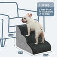 thumbnail image 2 of BOMOVA Dog Stairs to Bed, 3-Step Dog Steps for High Bed and Couch, Dog Stairs for Small Dogs, Non-Slip Bottom Pet Stairs, Pet Steps Indoor, Grey, 2/3/4/5 Steps, 2 of 8