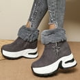 thumbnail image 6 of Dark Gray Women Star Detail Height Increasing Warm Boots In Rich Hue For Autumn And Winter Style Snow Boots Suitable For Outdoor Use, 6 of 9
