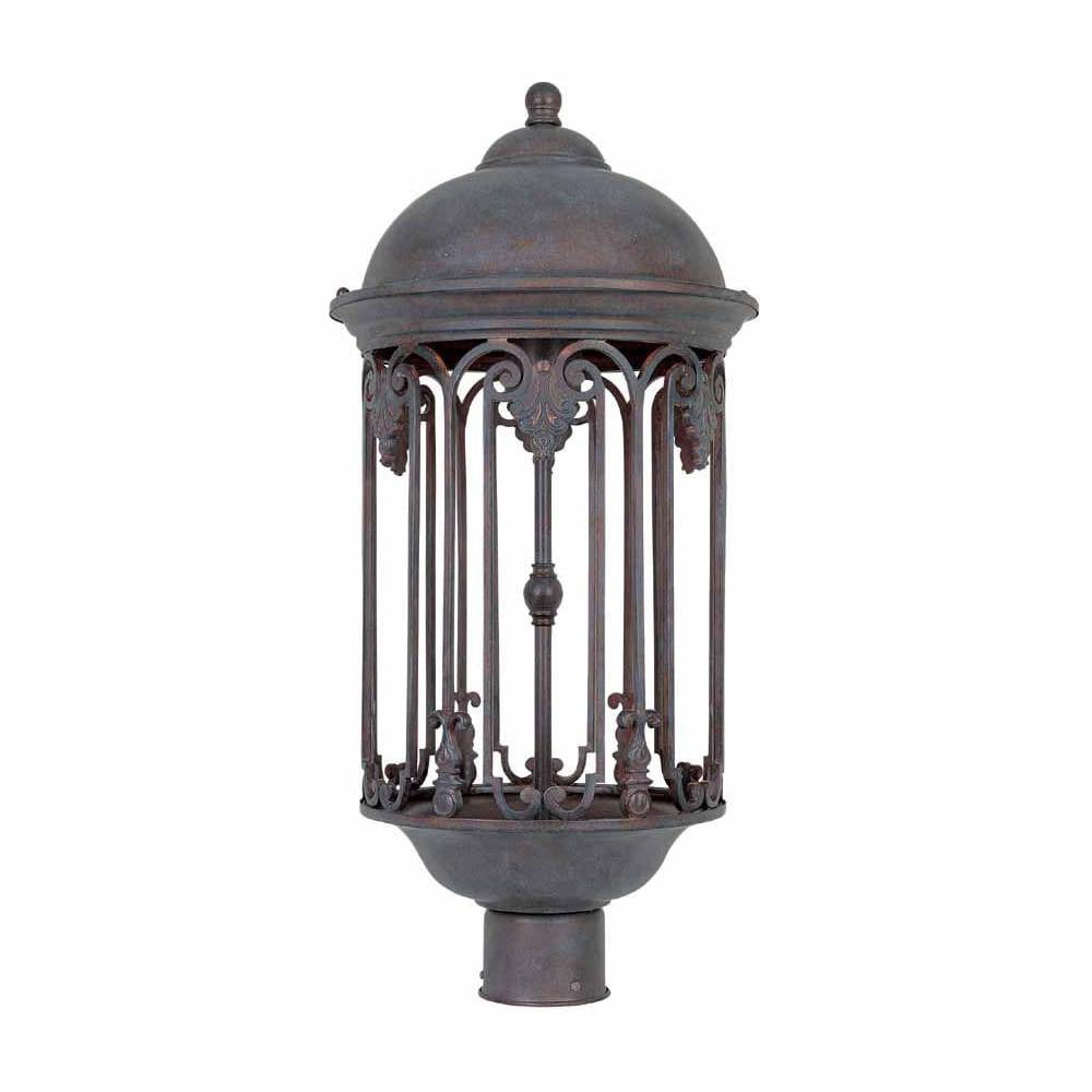 World Imports Mystic Bronze LED Outdoor Sconce 7 in. 