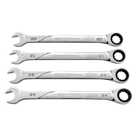 

GearWrench 86428 - 120XP 4-Piece Metric Spline Straight Head Universal XL Ratcheting Combination Wrench Set
