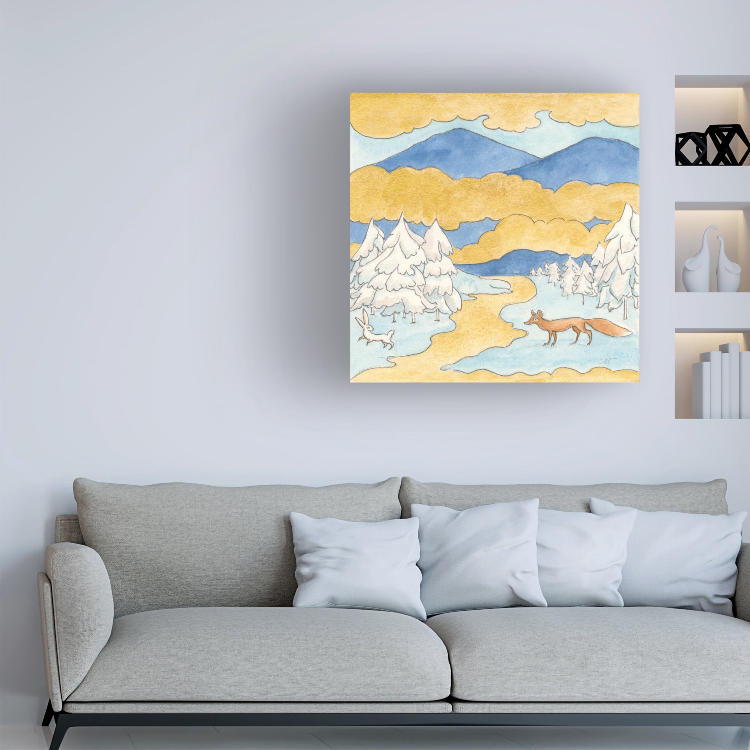 Miranda Thomas 'Riverside III' Canvas Art