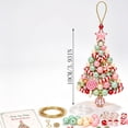 thumbnail image 2 of romoty DIY Beaded Christmas Tree Ornament Kit Candy Pastel Pink - Sweet Peppermint Candy Acrylic Bead Craft Set Holiday Hanging Pendant for Xmas Decor, 2 of 7