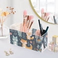 thumbnail image 5 of Animal Foxes Leaves Pencil Pen Cosmetic Holder Cup Makeup Brush Holder Desk Accessories Holder Acrylic Organizer for Office School Home, 5 of 7