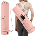 thumbnail image 2 of Bolsa para Esterilla de Yoga con Cordón,Correa Ajustable Impermeable Bolsa para Tapete de Yoga, con Compartimento Húmedo Impermeable y 2 Bolsillos Multifuncionales,Negro, 2 of 2