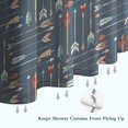 thumbnail image 6 of Multicolor Arrow Pattern Shower Curtain 72"x72" ,Bathroom Decorative Shower Curtains Set with 12 Hooks,Modern Waterproof Washable Shower Curtain, 6 of 6