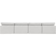 thumbnail image 3 of Meridian Furniture Comfy Cream Velvet 4-Pc. Modular Sofa, 3 of 10