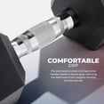 thumbnail image 2 of Hex Style Dumbbell 5 LBS TO 50 LBS Chrome Handles, Hand Weight for Strength Training, Home Gym, Exercise, Workout Equipment Multiple Size Options, 2 of 5