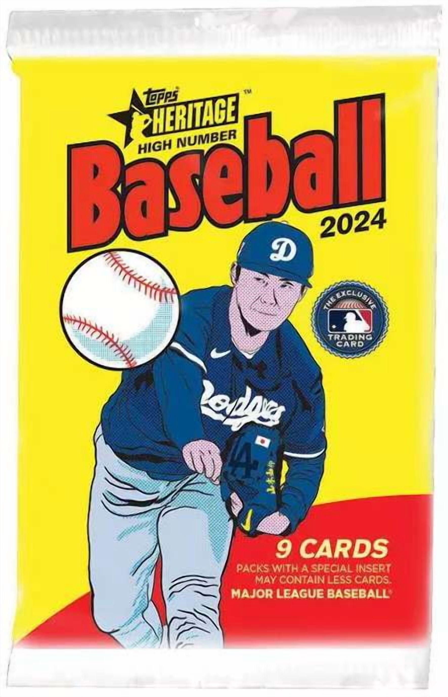 Topps 2024 Heritage High Number Baseball Blaster Box, 8 Packs