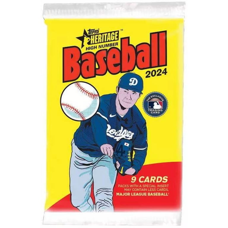 Topps 2024 Heritage High Number Baseball Blaster Box, 8 Packs 