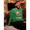 thumbnail image 2 of Merry Christmas Humans! Men Sweatshirt, Male Medium, 2 of 4