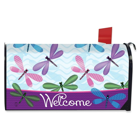 Briarwood Lane Welcome Dragonflies Spring Mailbox Cover