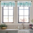thumbnail image 3 of LALILO Kitchen Curtain Valance Flat Fish And And Starfish Rod Pocket Window Curtain 52"x 18" Set of 2, 3 of 5