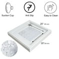 thumbnail image 3 of Tapis de Douche Carré Antidérapant Bubbles Transparent 20′′L X 20′′W, 3 of 5