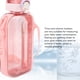 thumbnail image 3 of Botella de Agua Plana de 750 ml, Botella de Agua Deportiva Delgada Portátil Transparente A Prueba de Fugas Con Báscula y Correa de Transporte Para Vieges, Gimnasio, Acampar., 3 of 7