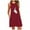Wine, variant on asdoklhq Womens Plus Size Clearance Dresses, Womens Pocket Printing Sleeveless Nightdress Dresses