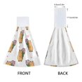 thumbnail image 3 of Haosy 2 Pack Kitchen Wash Cloths with Hanging Loops Absorbent Absorbent Quick Drying Hand Towels, Capybara Tulip Love Heart, 3 of 7
