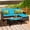 Turquoise, variant on Zaverox Outdoor Patio 3-Piece Rattan Corner Sofa Set, L-Shaped Sectional Cushioned Furniture for Garden, Backyard, Balcony, Weather-Resistant