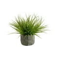 thumbnail image 2 of D&W Silks Wild Grass in Concrete Bowl, 2 of 2