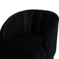 thumbnail image 3 of Mid-century Style Velvet Chair, Radiant And Elegant Soft Club Furniture, Relaxing Stylish, 3 of 6