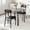Gray, variant on ChaoLink Dining Table for 2, Small Square kitchen Dinner Table Set for 2,Space Saving Wood Modern Dinette With Upholstered,Dining Room FurnitureBlack