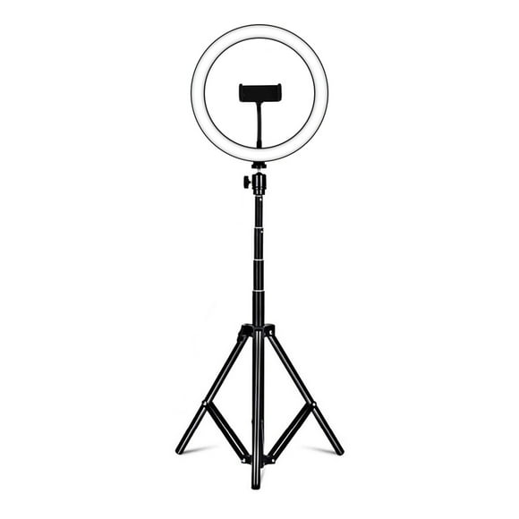 20cm/8inch RGB Ring Light LED Fill Light Dimmable USB Powered with Desktop Tripod Metal Light Stand Dual Phone Holders Remote Shutter Remote Control for Live Streaming Online Video Selfie Ma