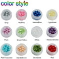 thumbnail image 3 of 1 caja de 1500 piezas, 12 colores, 3 tamaños, sin agujeros ni perforaciones, perlas de imitación, accesorios para prendas de vestir, 3 of 8