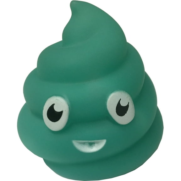 Green Poop Emoticon Bath Squirt Toy Party Favor