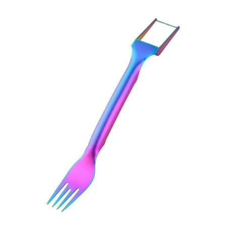 

QQUAO 2 In 1 Stainless Steel Fruit Cutter New Watermelon Fork Slicer Cutter Melon Cube Cutter Portable Watermelon Fork Slicer Head Fruit Forks Slicer For Home Kitchen Gadget(Purple)