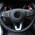 thumbnail image 2 of Aluminum Car Steering Wheel Shift Paddles Extensions Fit For Mercedes Benz A B E R Class(Black), 2 of 3