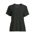 thumbnail image 5 of Athletic Works Women's and Women's Plus ButterCore Tee with Short Sleeves, Sizes XS-4X, 5 of 5