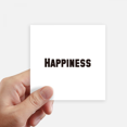 thumbnail image 1 of Happiness Word Inspirational Quote Sayings Sticker Square Waterproof Stickers Wallpaper Car Decal, 1 of 1