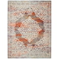 thumbnail image 2 of SAFAVIEH Madison Jayme Vintage Traditional Area Rug, Light Grey/Rust, 8' x 10', 2 of 7
