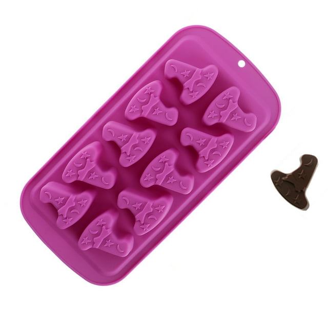 Halloween Silicone Mold Cake Chocolate Prop Exquisite Mold Baking Tool for DIY Puddings Candies Chocolates Hat Pattern